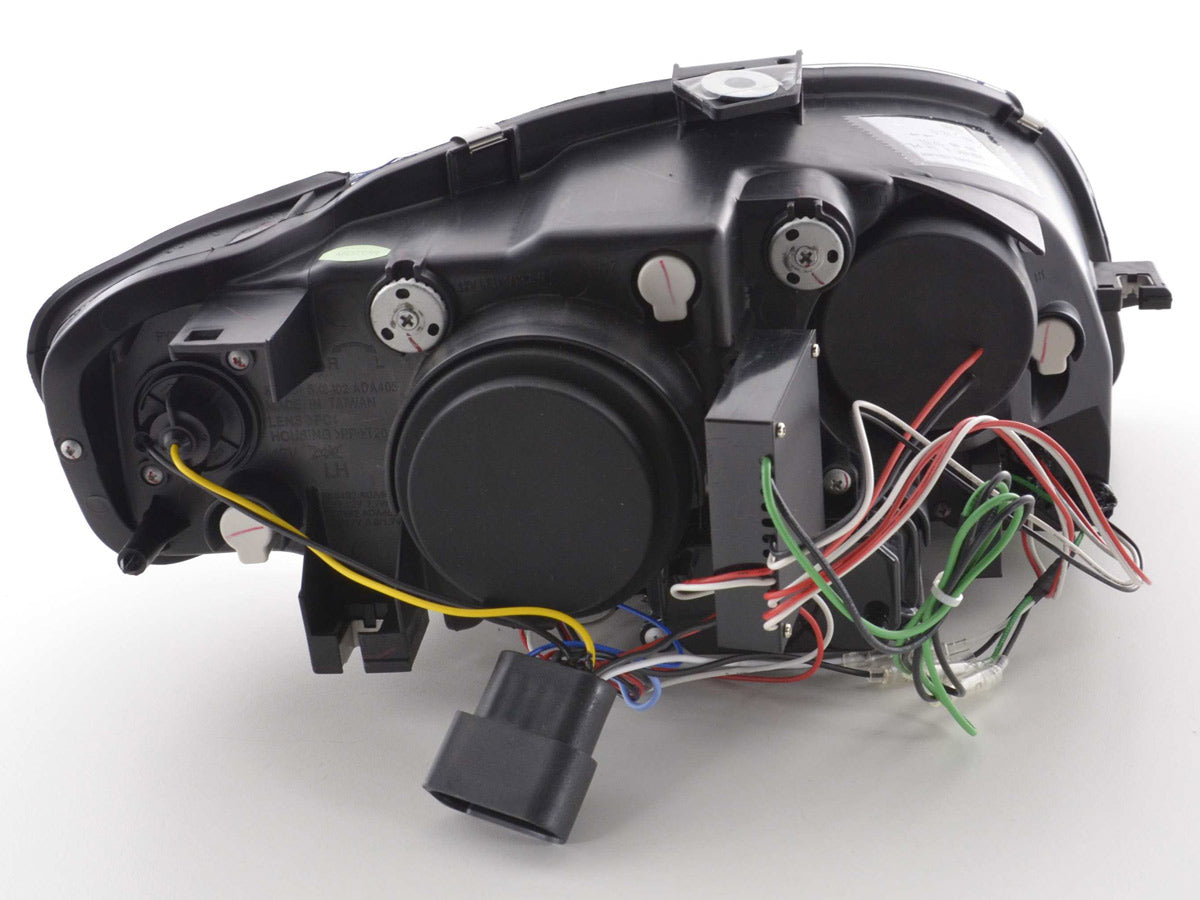 Scheinwerfer Set Daylight LED TFL-Optik Audi A4 Typ 8E 04-08 schwarz Scheinwerfer Set Daylight LED TFL-Optik Audi A4 Typ 8E 04-08 schwarz